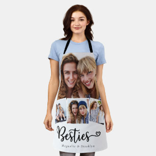 Besties 4 Photo Collage Best Friend's Apron
