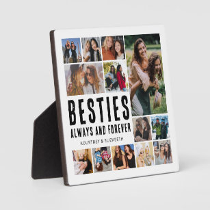 Besties Always & Forever Photo Collage Plaque