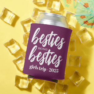 Besties being Besties Personalised Can Cooler