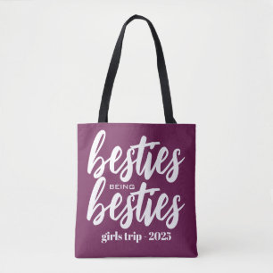 Besties being Besties Personalised Tote Bag