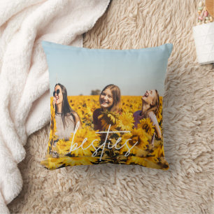 Besties Best Friend Photo Friendship  Cushion