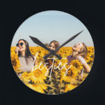Besties Best Friend Photo Friendship Round Clock<br><div class="desc">Custom wall clock with your favourite photo of you and your best friend(s)! Makes a cute custom gift for your best friend and adds a touch of fun to your bedroom decor.</div>