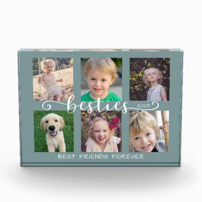 Besties Best Friends 6 Photo Collage (Front)