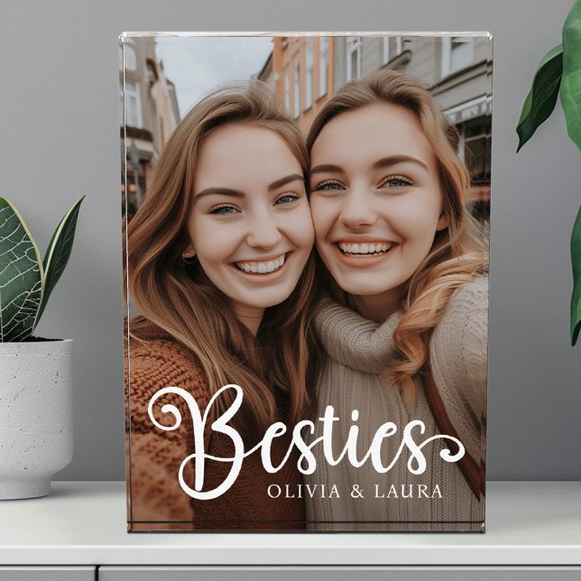 Besties best friends custom names photo block (Besties best friends custom names photo block)