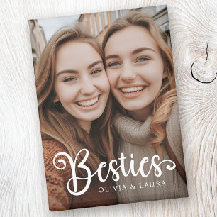 Besties best friends custom names photo magnet