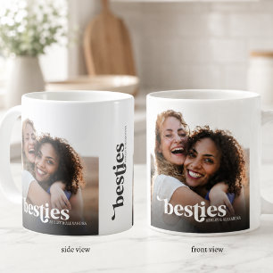 Besties Best Friends Custom Photo Coffee Mug