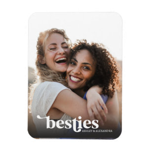 Besties Best Friends Custom Photo Magnet