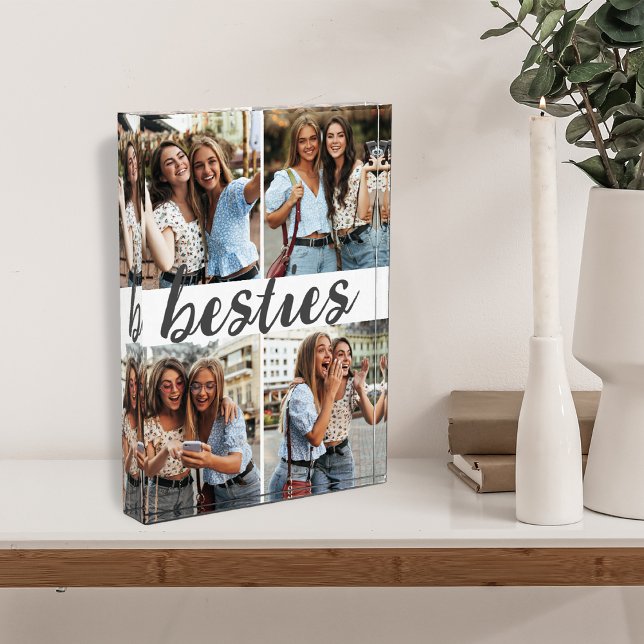Besties | Best Friends Cute Collage Photo Block (Creator Uploaded)