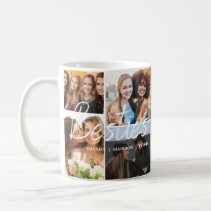 Besties   Best Friends Personalised Names Photo Coffee Mug