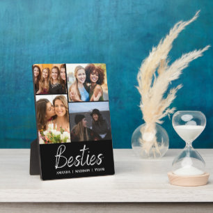 Besties   Best Friends Personalised Names Photo Plaque