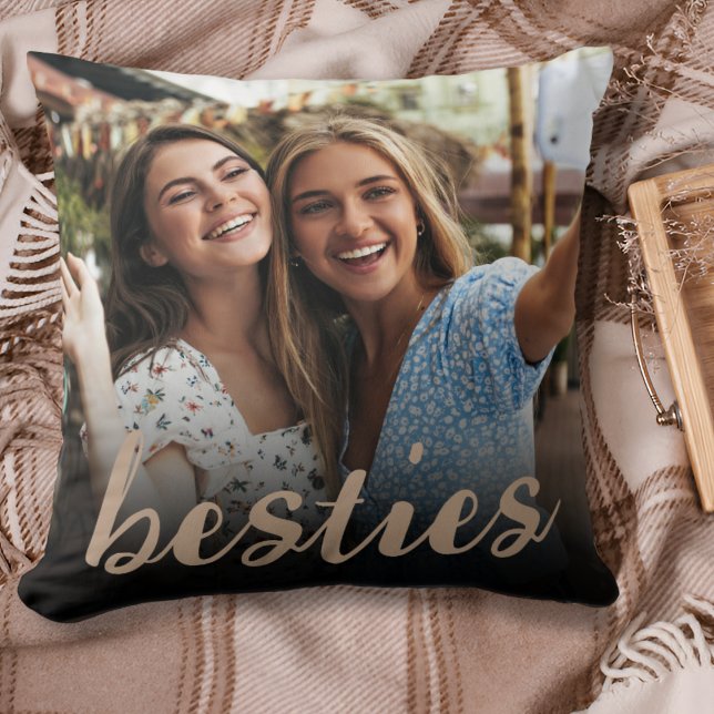 Besties | Best Friends Photo Gift Cushion (Creator Uploaded)