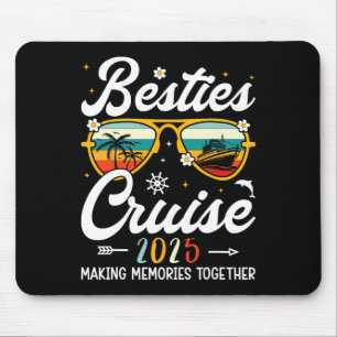 Besties Cruise 2025 Besties Cruising Summer Vacati Mouse Mat