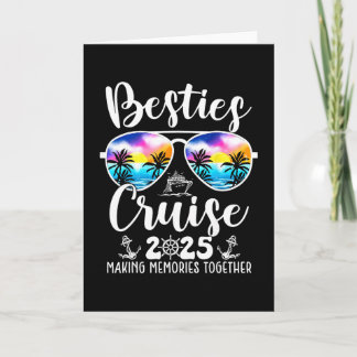 Besties Cruise 2025 Matching Friends Group Cruisin Card