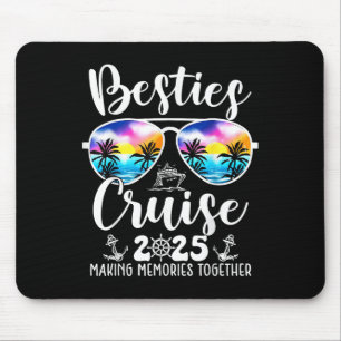 Besties Cruise 2025 Matching Friends Group Cruisin Mouse Mat