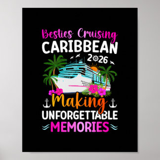 Besties Cruising Caribbean 2026 Making Memories  Poster