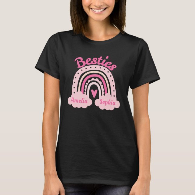 Besties Custom Name T-Shirt (Front)