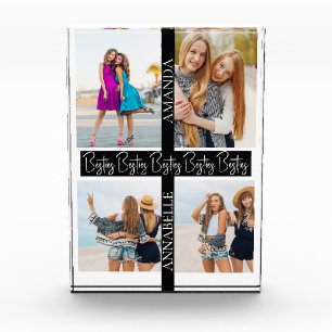 Besties Custom names   Best Friends Custom Collage Photo Block