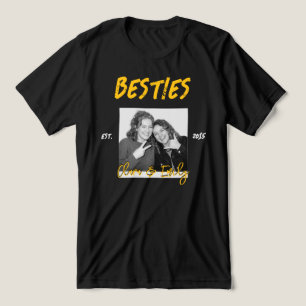 Besties Custom Photo Names and Year Tri-Blend Shirt