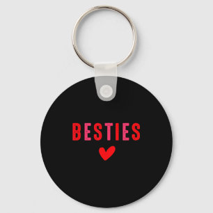 Besties cute matching mother daughter friend key ring