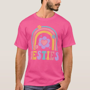 Besties Cute Matching Mother Daughter Friend Match T-Shirt