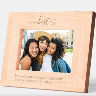 Besties Dictionary Definition Fun Etched Frames