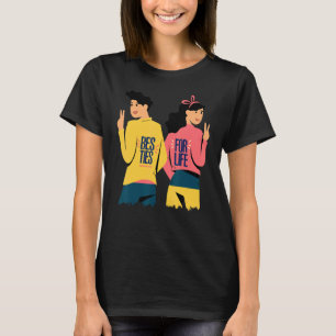 Besties For Life Best Friend 4ever Friendship Day T-Shirt
