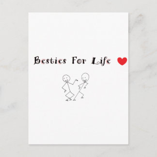 Besties For Life Postcard
