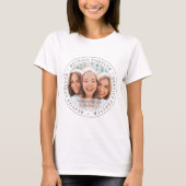 Besties Forever BFF Simple Modern Custom Photo T-Shirt (Front)