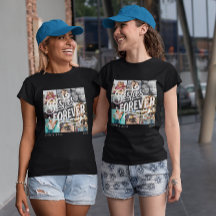 Besties forever elegant 8 photo handwritten modern