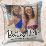 Besties Forever Personalised 2 Photo Best Friends Cushion<br><div class="desc">Besties Forever ... Celebrate your best friend and friendship with a custom photo keepsake pillow. Whether it's a birthday or Christmas , this best friends pillow is a wonderful gift that will be treasure for years to come. Pillow is double sided so you can do different photos on each side...</div>