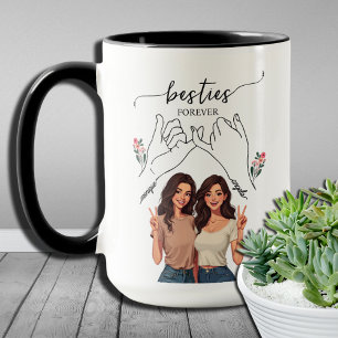 Besties Forever Pinky PromiseCustom Mug