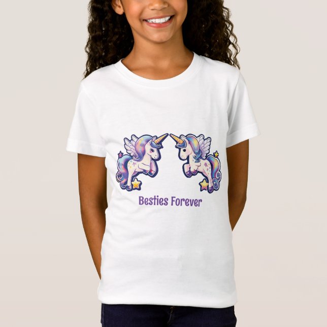 Besties Forever Unicorn T-Shirt (Front)
