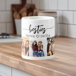 Besties Friends 3 Photo Collage Keepsake Coffee Mug<br><div class="desc">Celebrate your friendship with the Besties Friends 3 Photo Collage Keepsake. This personalised keepsake beautifully displays a collage of three cherished photos, capturing unforgettable moments with your best friends. Crafted with care and high-quality materials, it’s a perfect addition to any space, serving as a daily reminder of your special bond....</div>