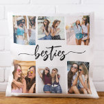 Besties Friends 6 Photo Collage Keepsake Cushion<br><div class="desc">Celebrate your friendship with the Besties Friends 6 Photo Collage Keepsake Throw Pillow. This personalised pillow features a beautifully arranged collage of six cherished photos, capturing unforgettable moments with your besties. Crafted from high-quality materials, it adds a stylish and sentimental touch to any space, perfect for displaying on a bed...</div>