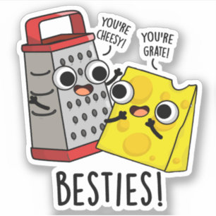 Besties Funny Cheese Grater Pun 