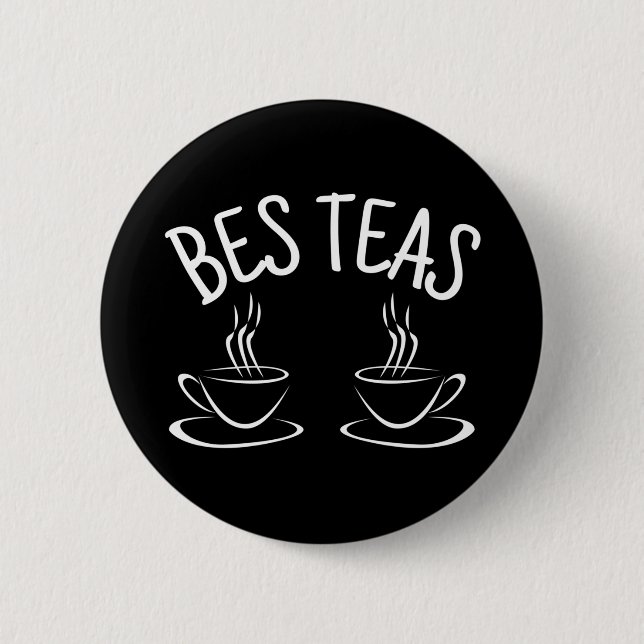 Besties Funny  Friendship 6 Cm Round Badge (Front)