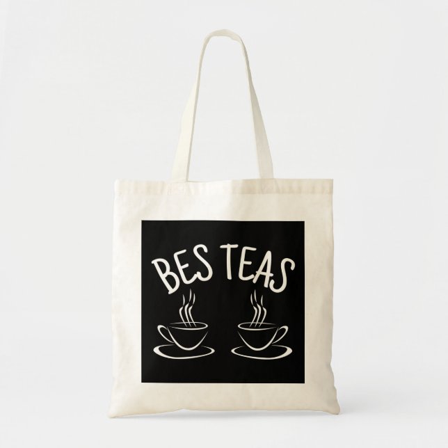 Besties Funny  Friendship Tote Bag (Front)