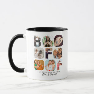 Besties Gift BFF Photo Collage Personalised Cute Mug
