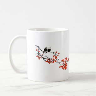 Besties Gift Two Birds on Tree Branch Coffee Mug