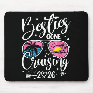 Besties Gone Cruising 2026 Girls Graphic Art Mouse Mat