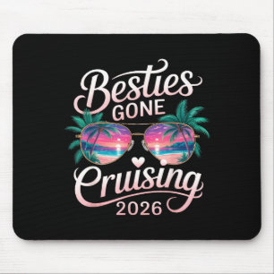 Besties gone cruising 2026 girls women cruise mouse mat