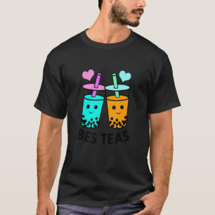 Besties Graphic Tea Tea Drinker Tea Brewing Cup T-Shirt