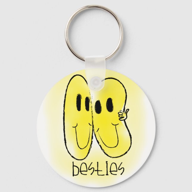 Besties Key Ring (Front)