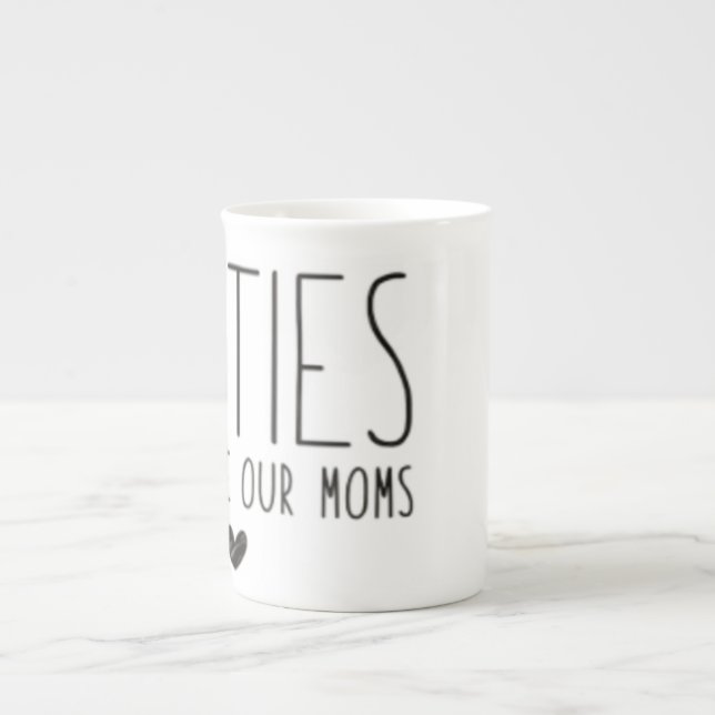Besties Like Our Moms Bone China Mug (Front)