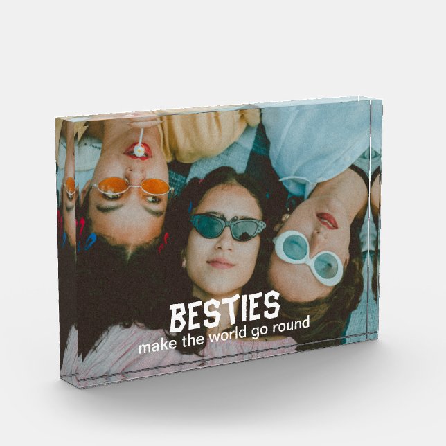 Besties Make the World Go Round Photo Block (Left)