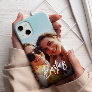 Besties Modern Script Best Friends Photo  iPhone 13 Case