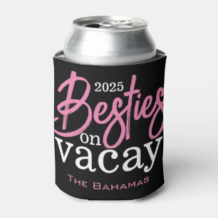 Besties on Vacay Personalised Can Cooler
