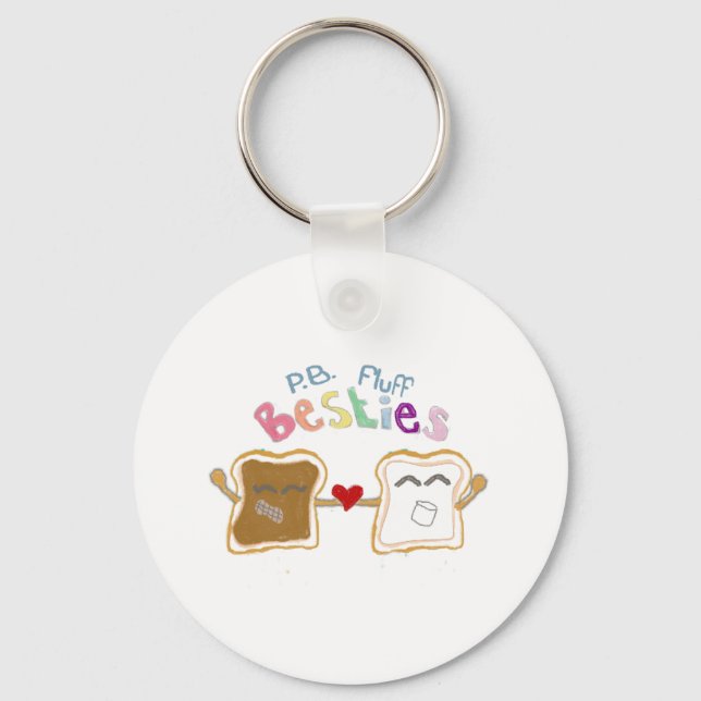 besties peanut butter fluff keychain (Front)