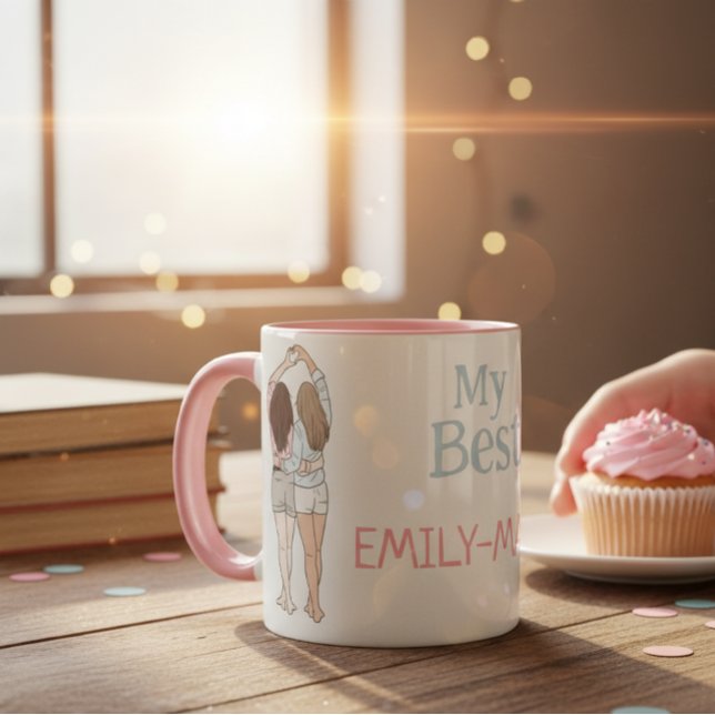 Besties Personalized Mug A Perfect Gift with a Pe (Creator Uploaded)