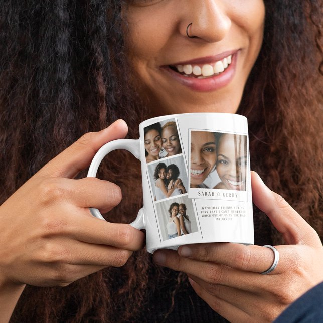 Besties Photo Collage Friend Mug (Creator Uploaded)